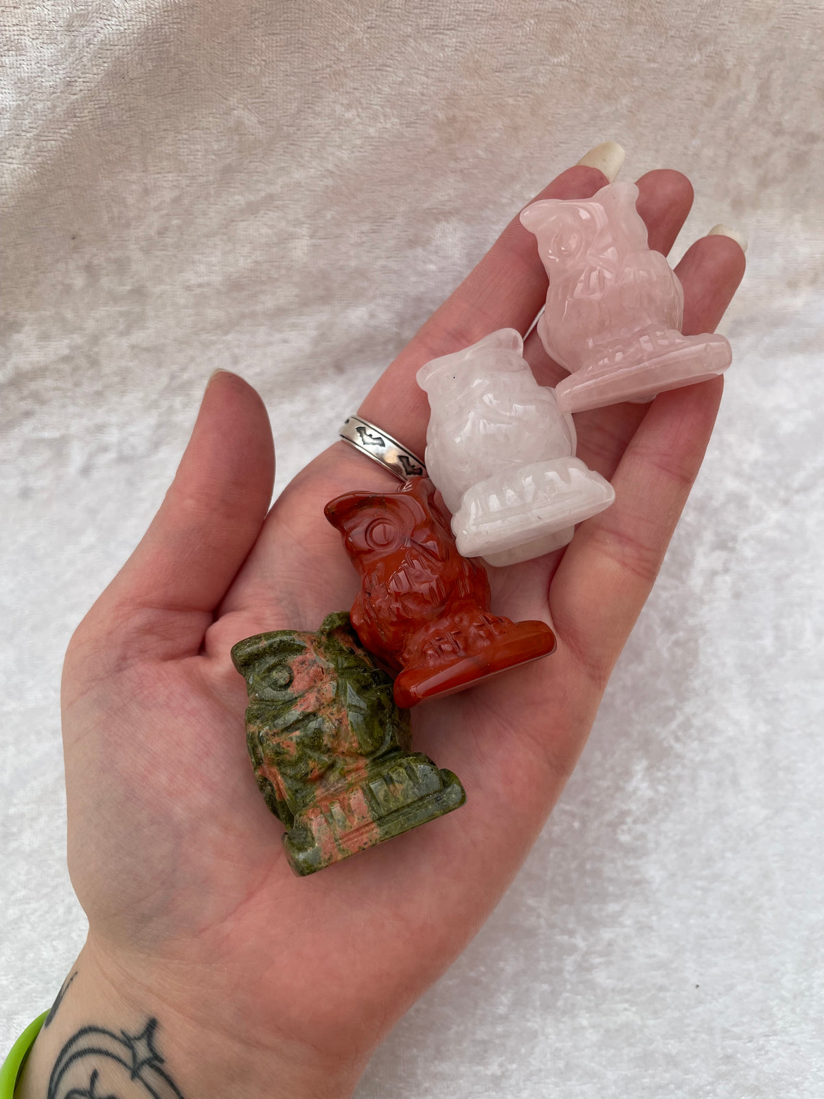 Crystal Owl Carvings