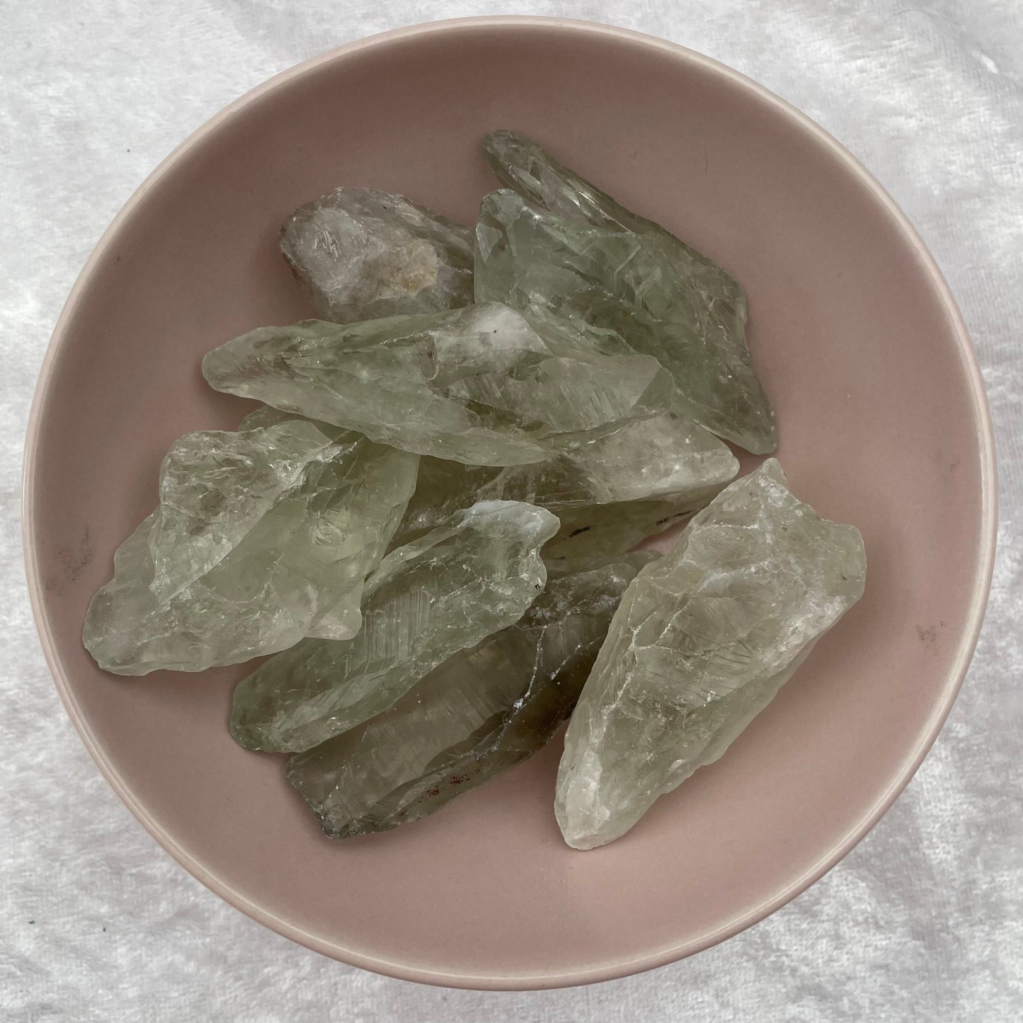 Rough Prasiolite Points