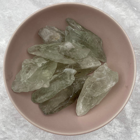 Rough Prasiolite Points