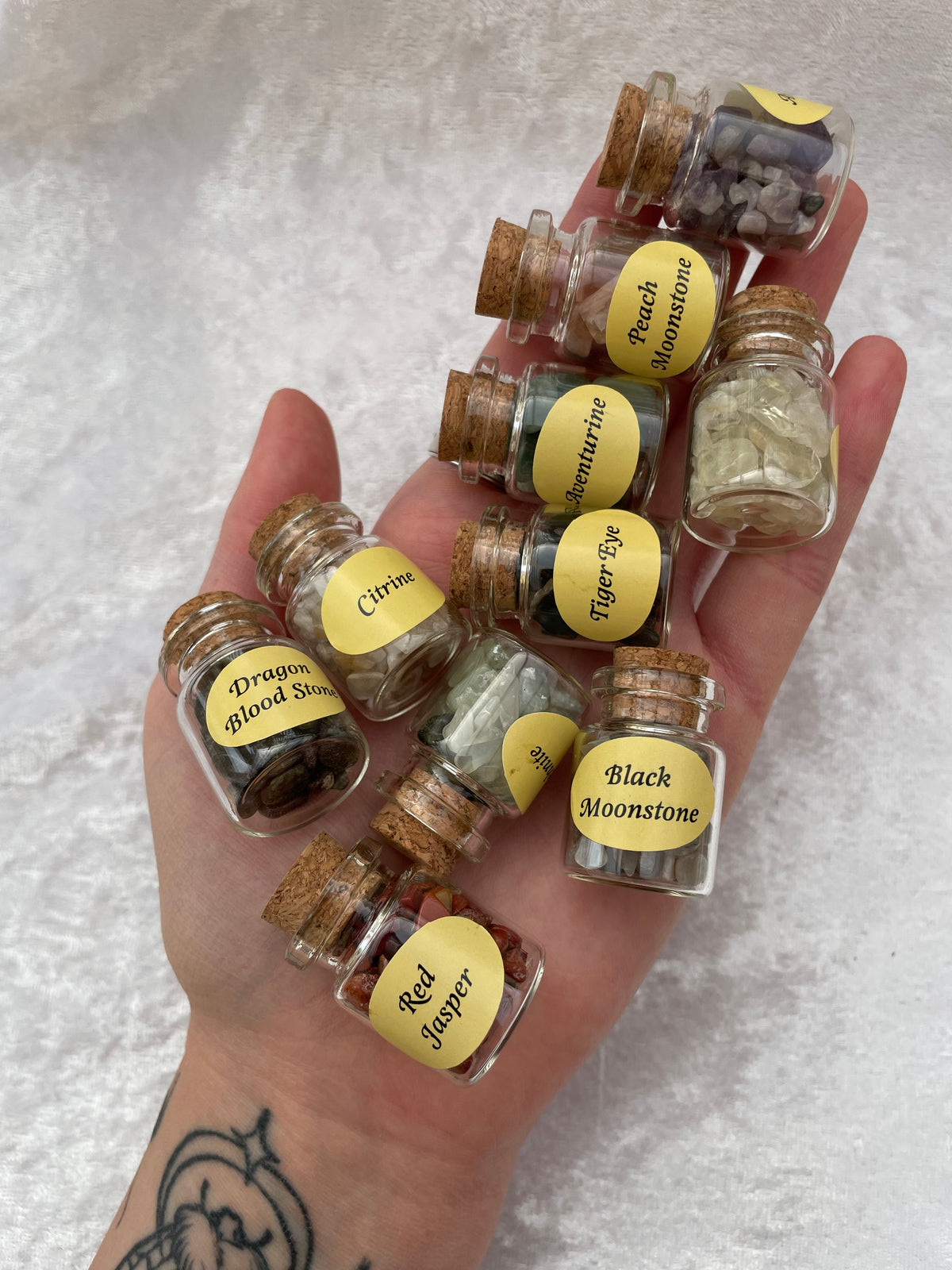 Mini Crystal Chip Bottles