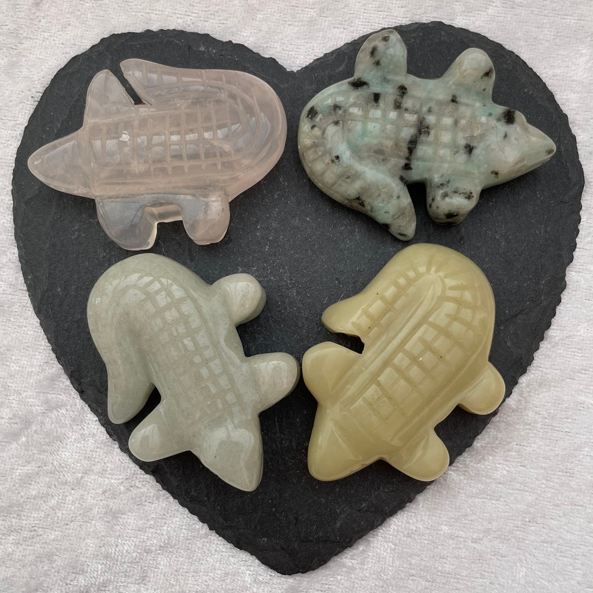 Crystal Crocodile Carvings
