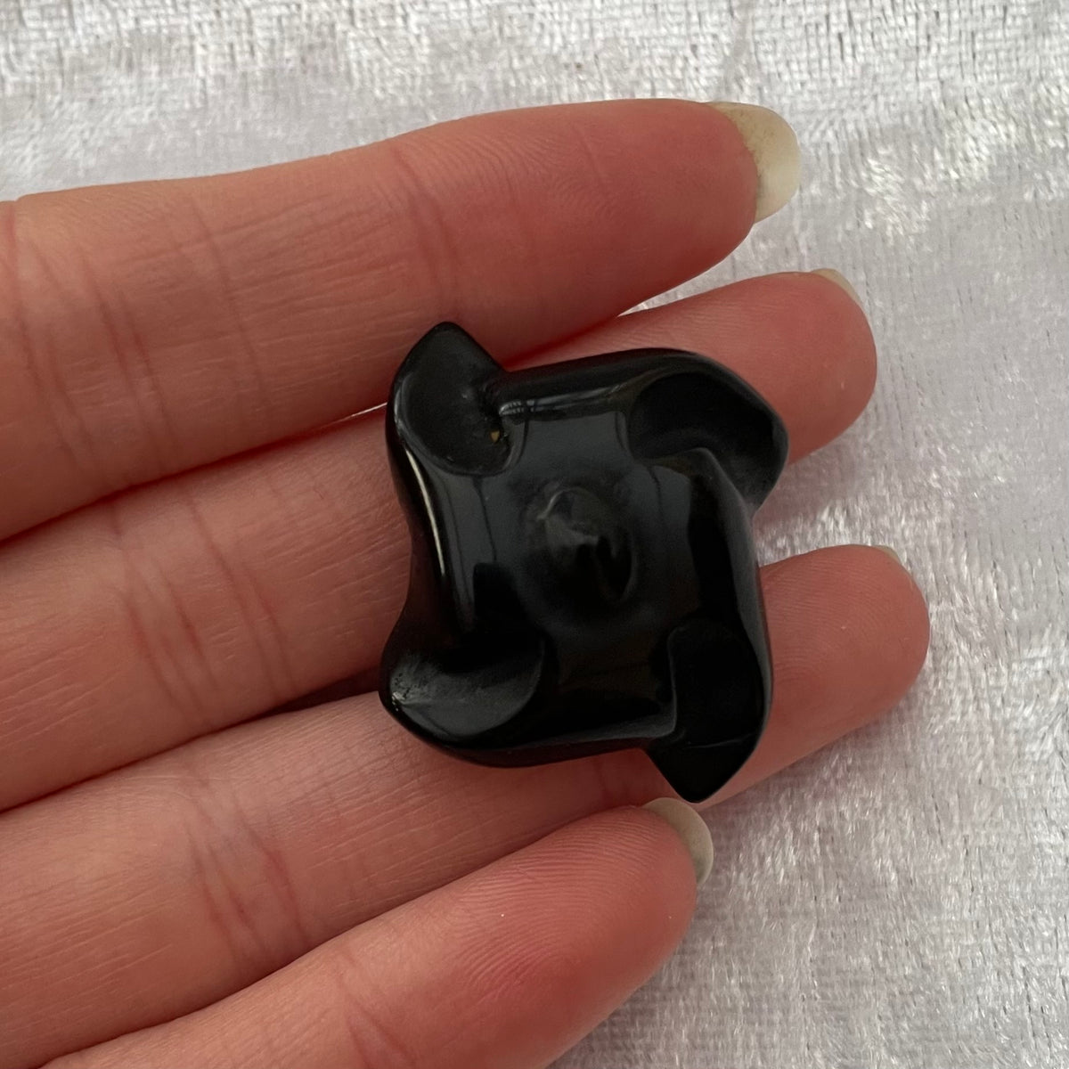 Black Obsidian Mini Ninja Throwing Star