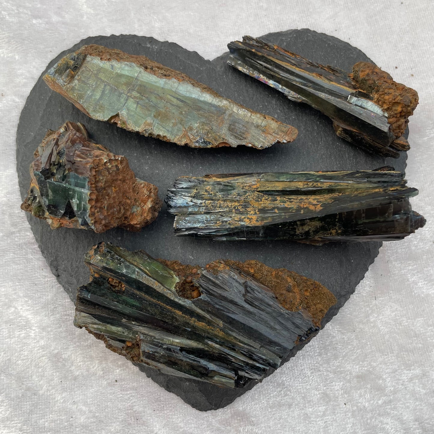 Natural Vivianite Pieces