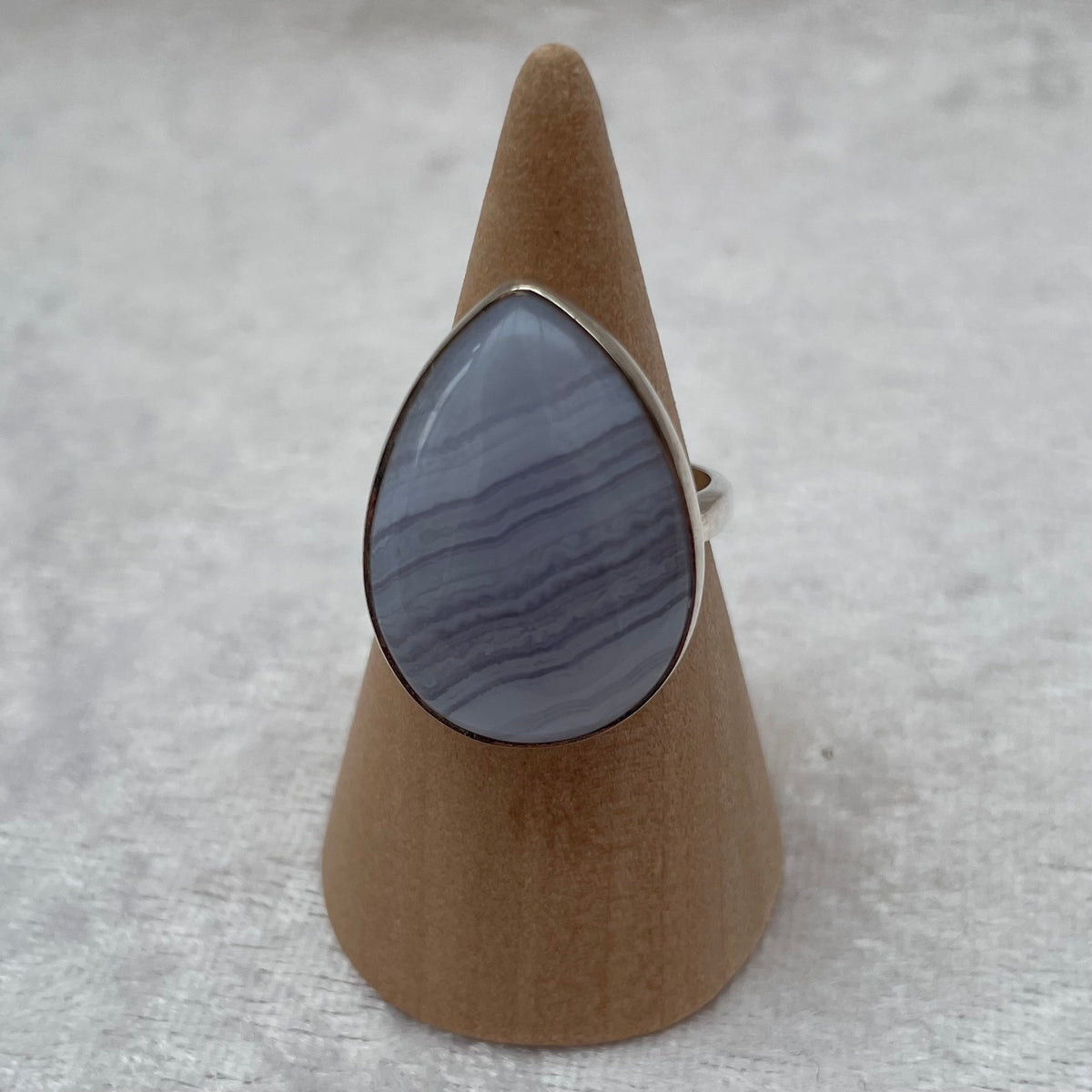 Blue Lace Agate Ring