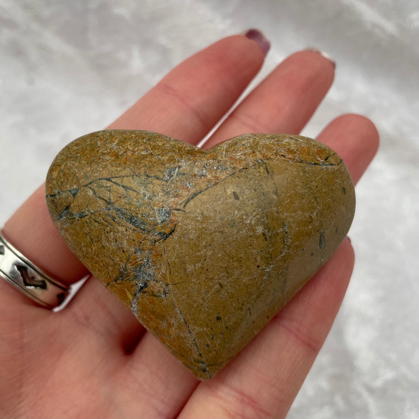 Brown Jasper Heart