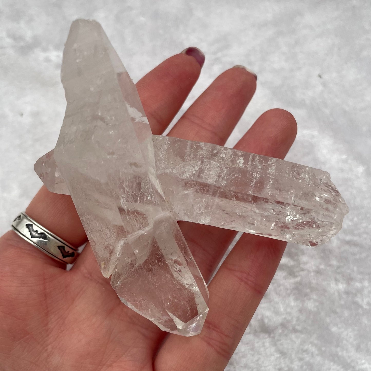 Clear Quartz Point Cluster