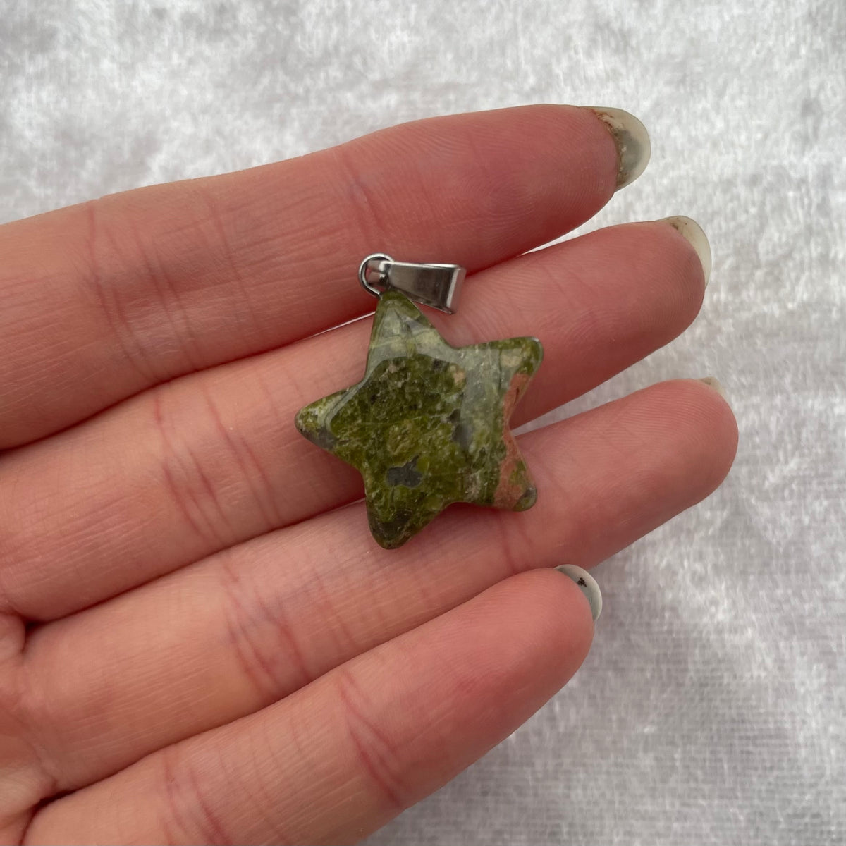 Unakite Star Pendant