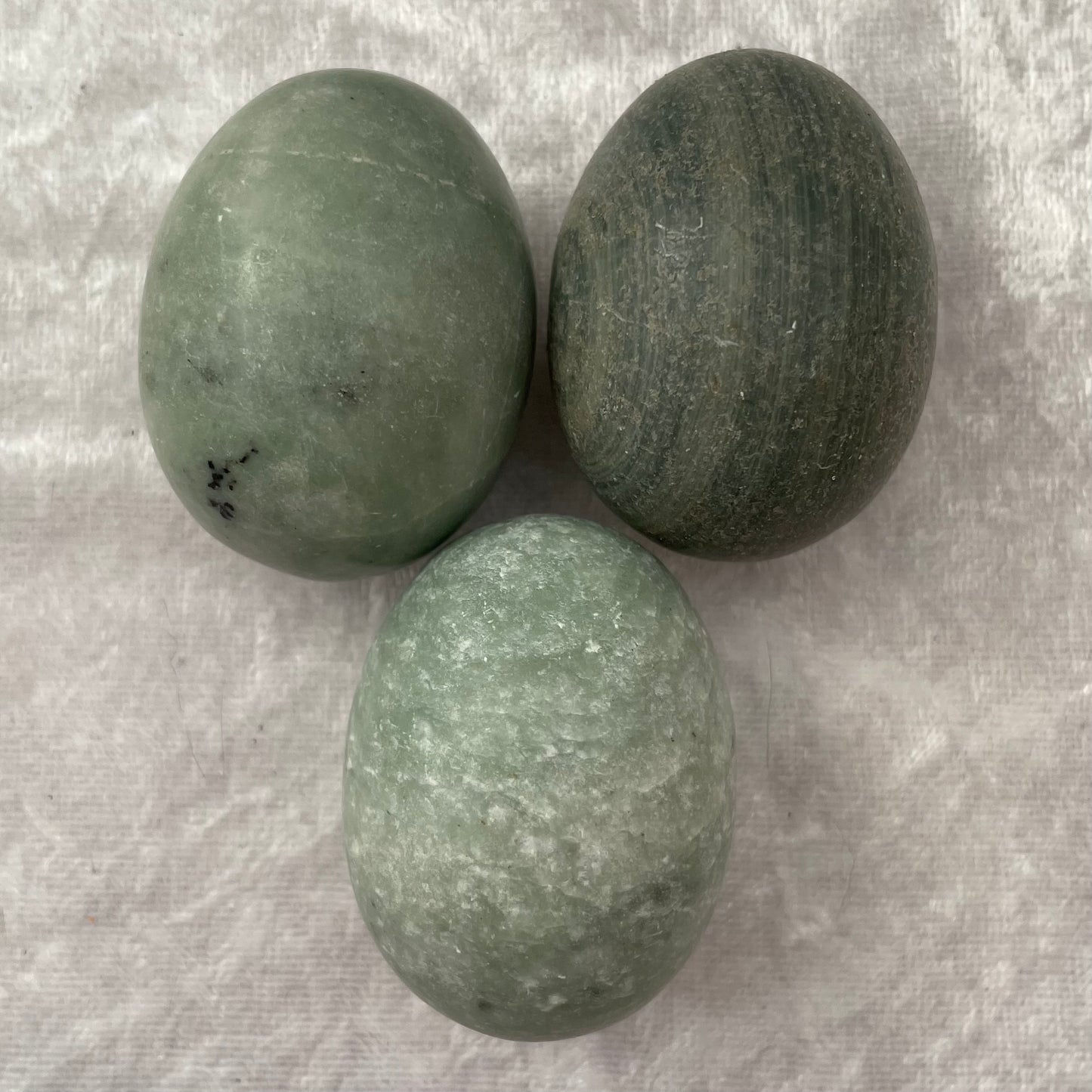 Green Fuchsite Eggs