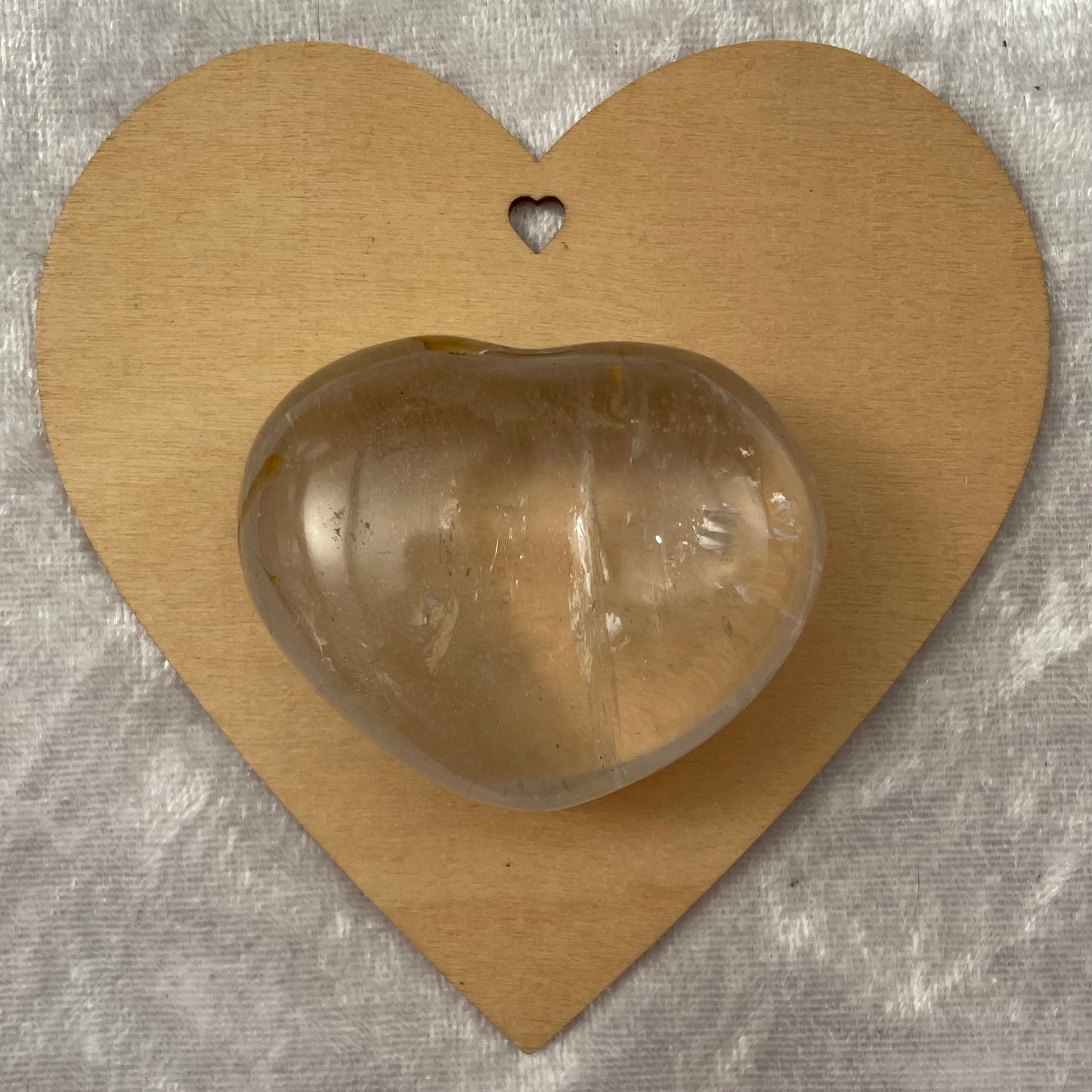 Golden Healer Quartz Heart