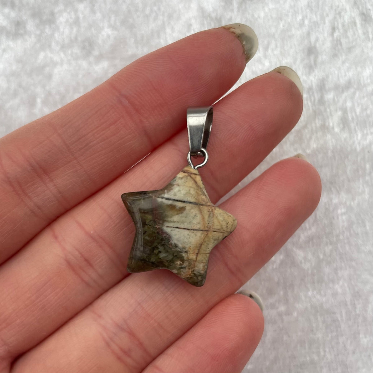 Picasso Jasper Star Pendant