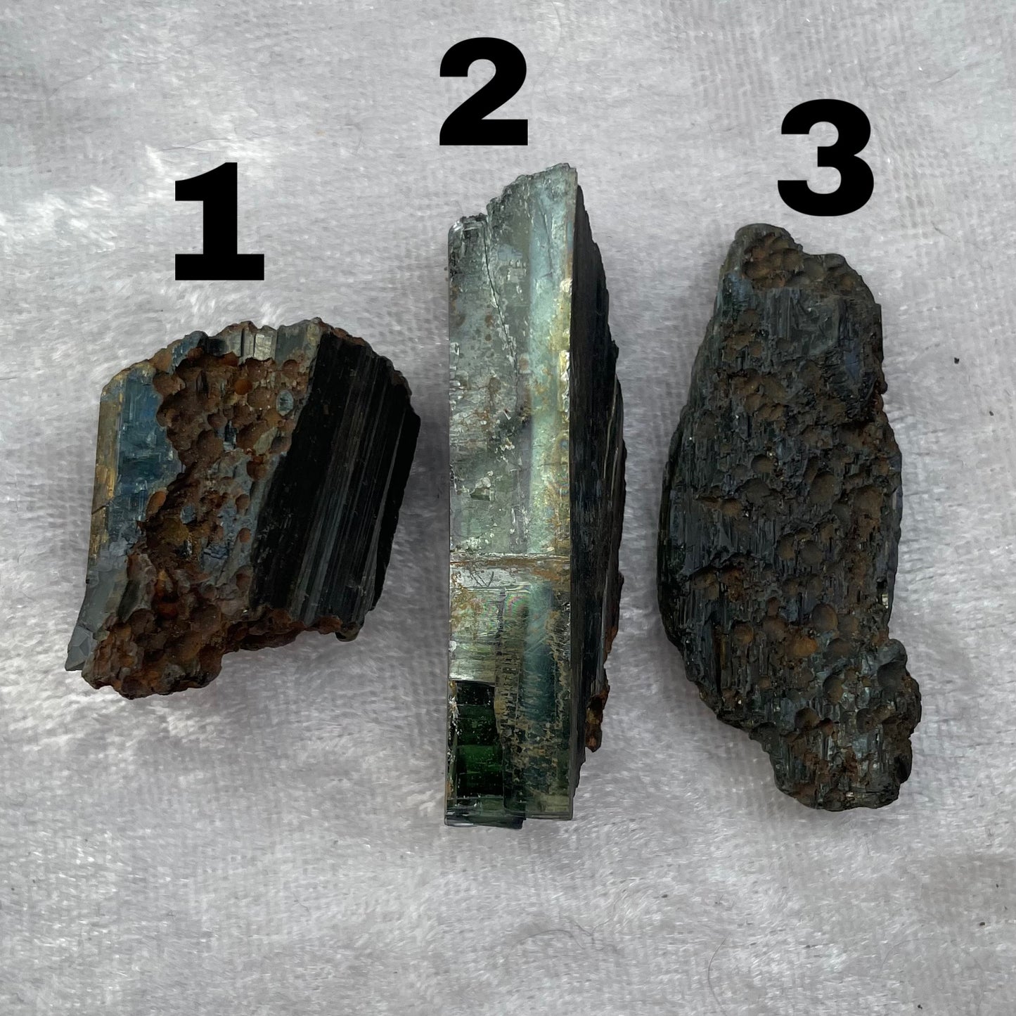 Natural Vivianite Pieces