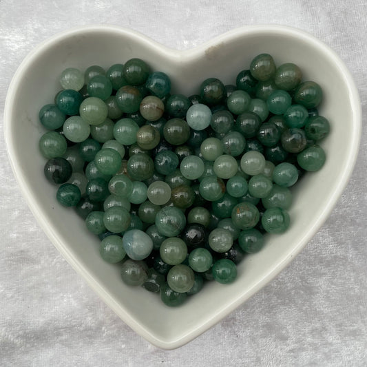 Tiny Green Aventurine Spheres