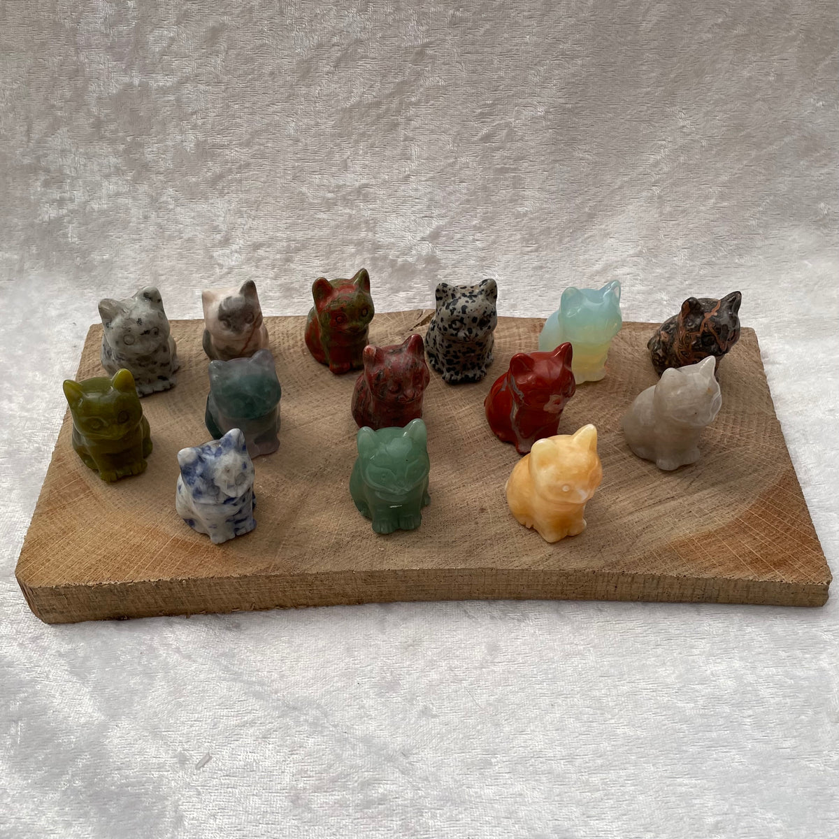 Crystal Cat Carvings