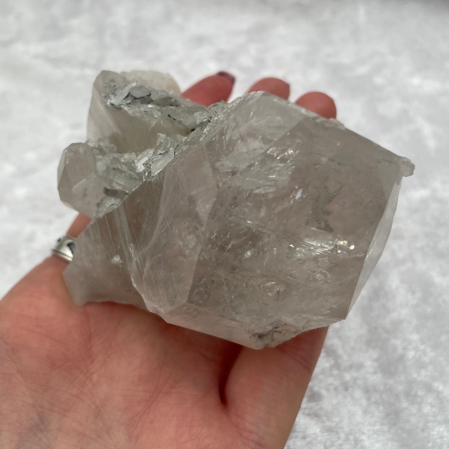 Clear Quartz Point Cluster