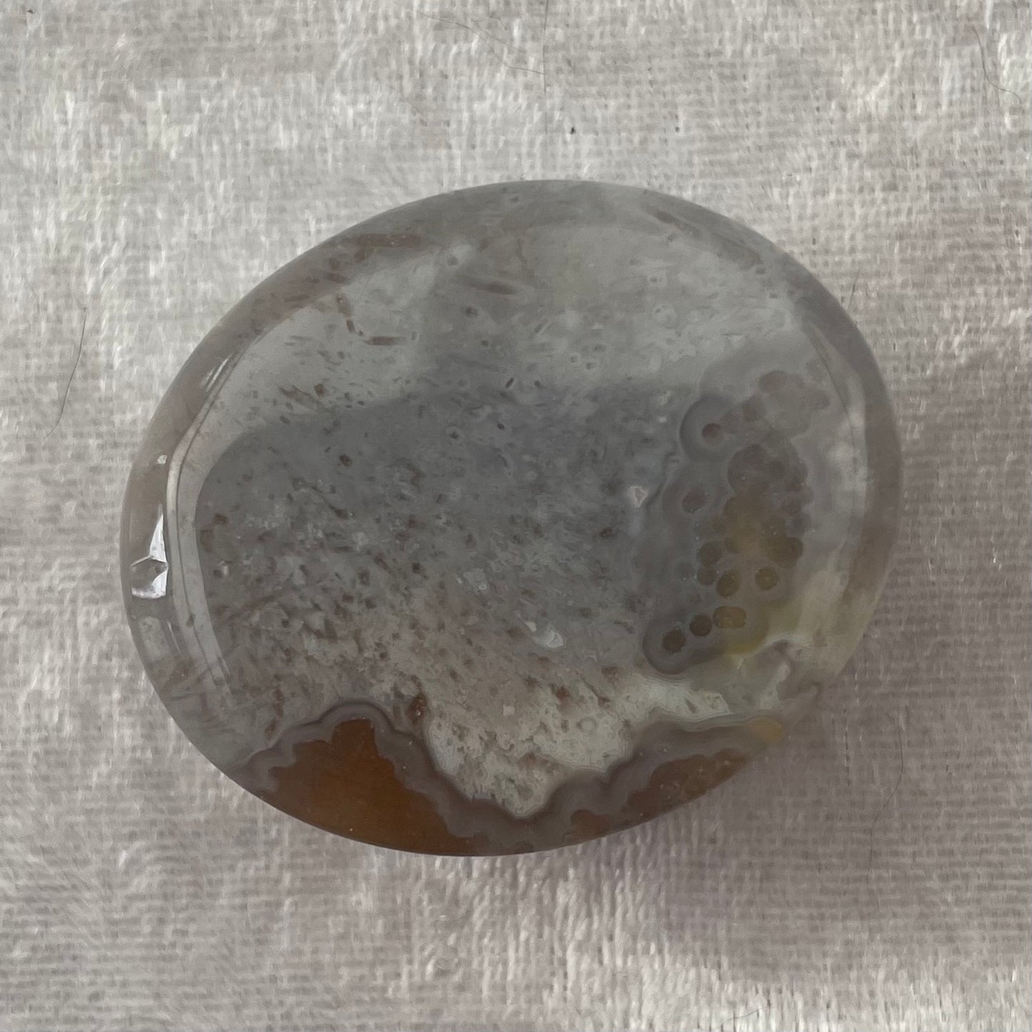 Grey Agate Palmstone