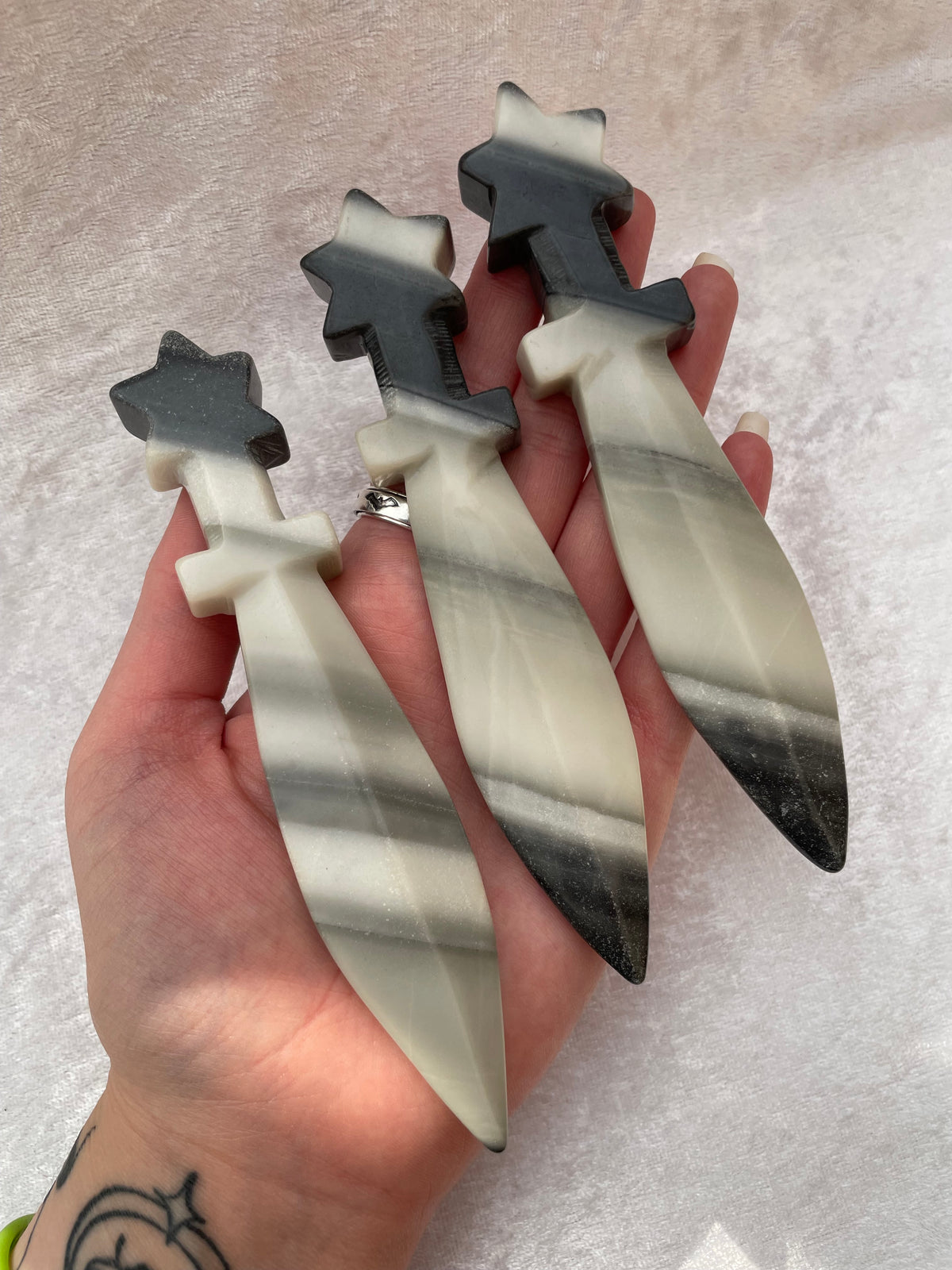Zebra Jasper Dagger with Star Hilt