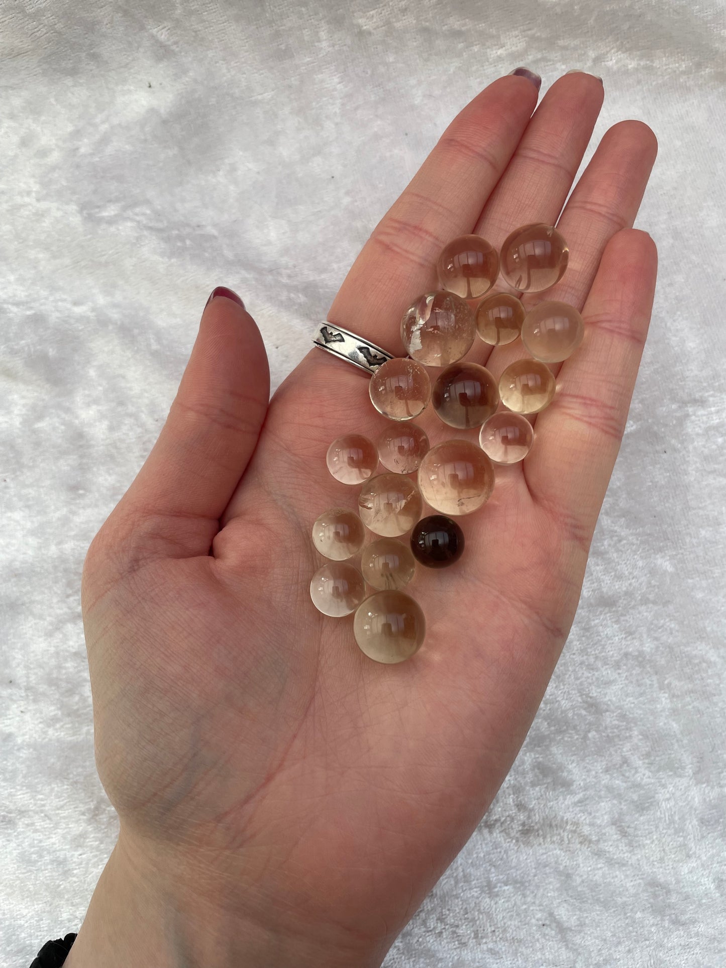 Mini Smoky Quartz Spheres