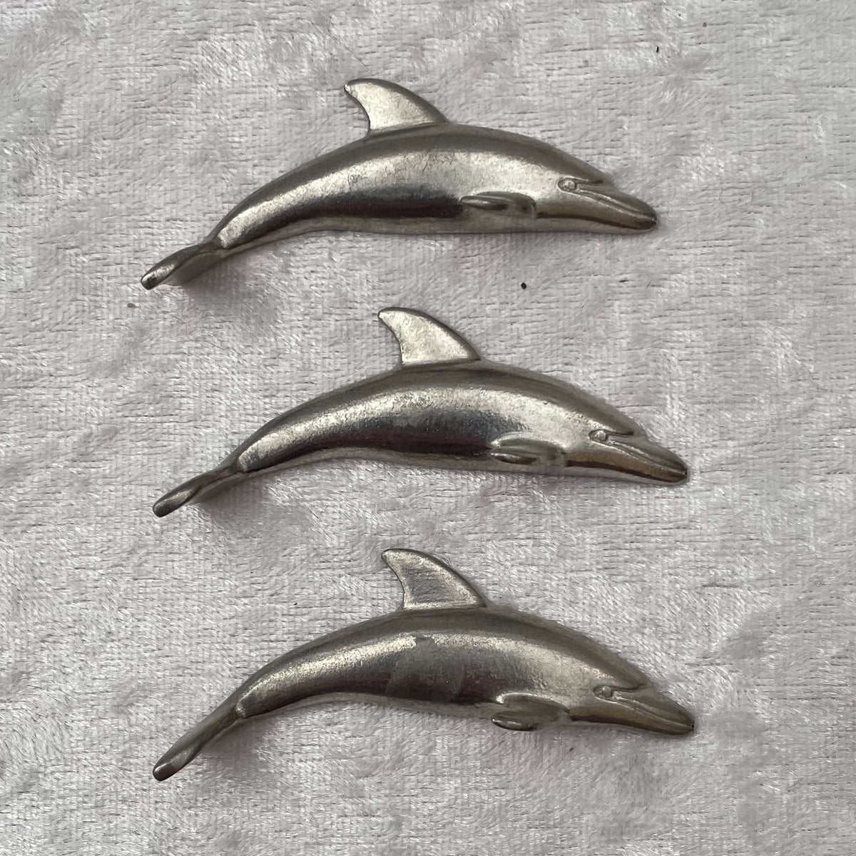 Pewter Dolphin Ornaments