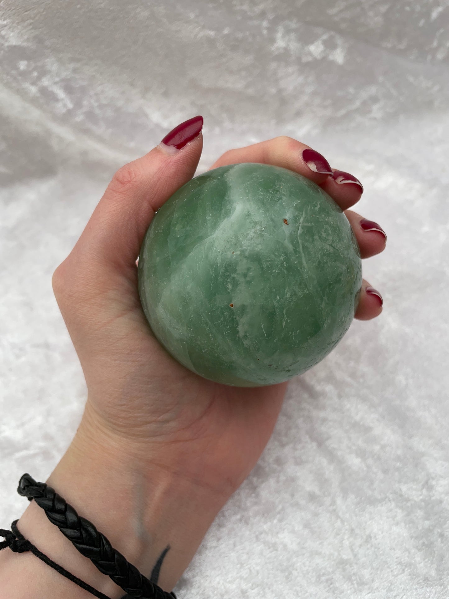 Green Fluorite Sphere