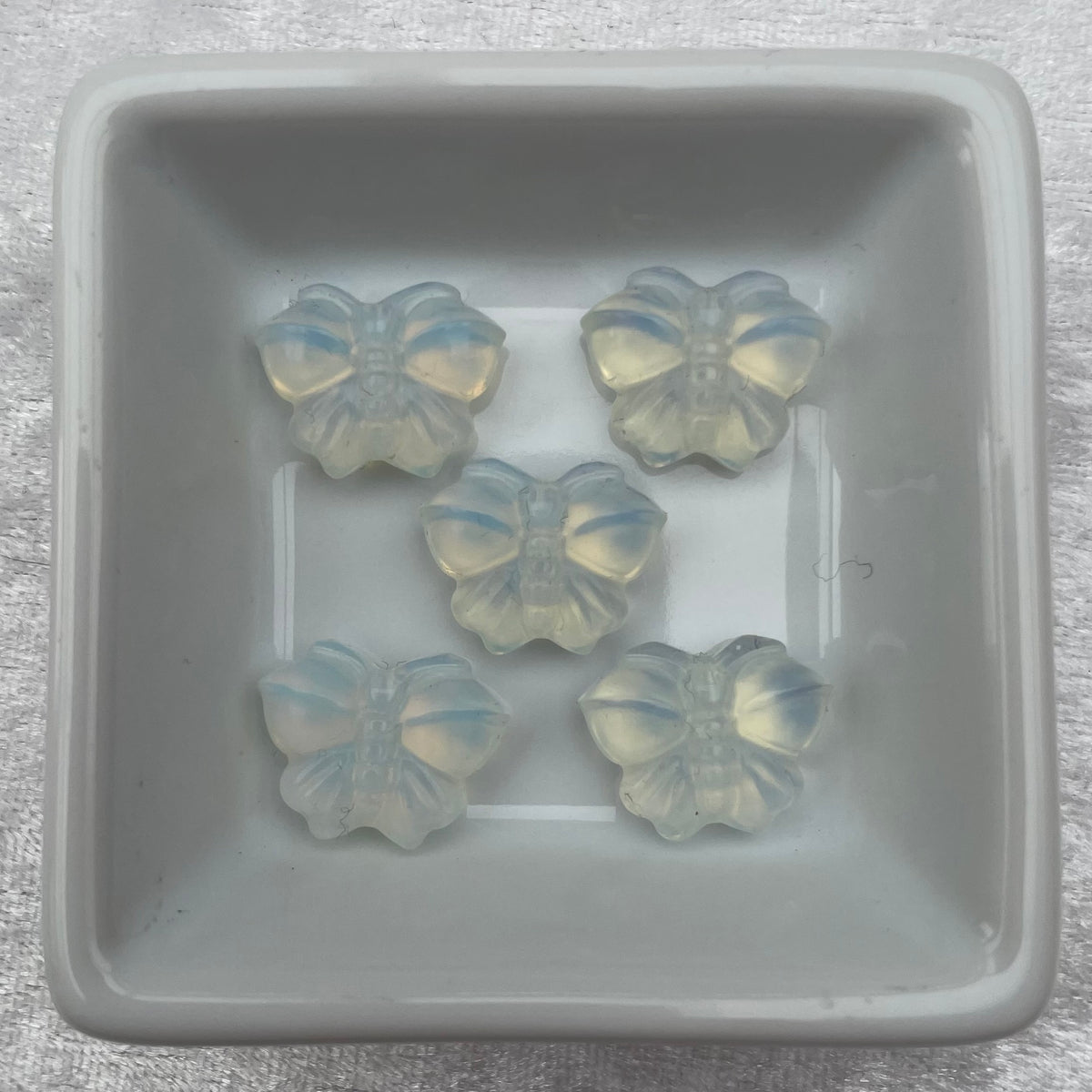 Mini Opalite Butterfly Carvings