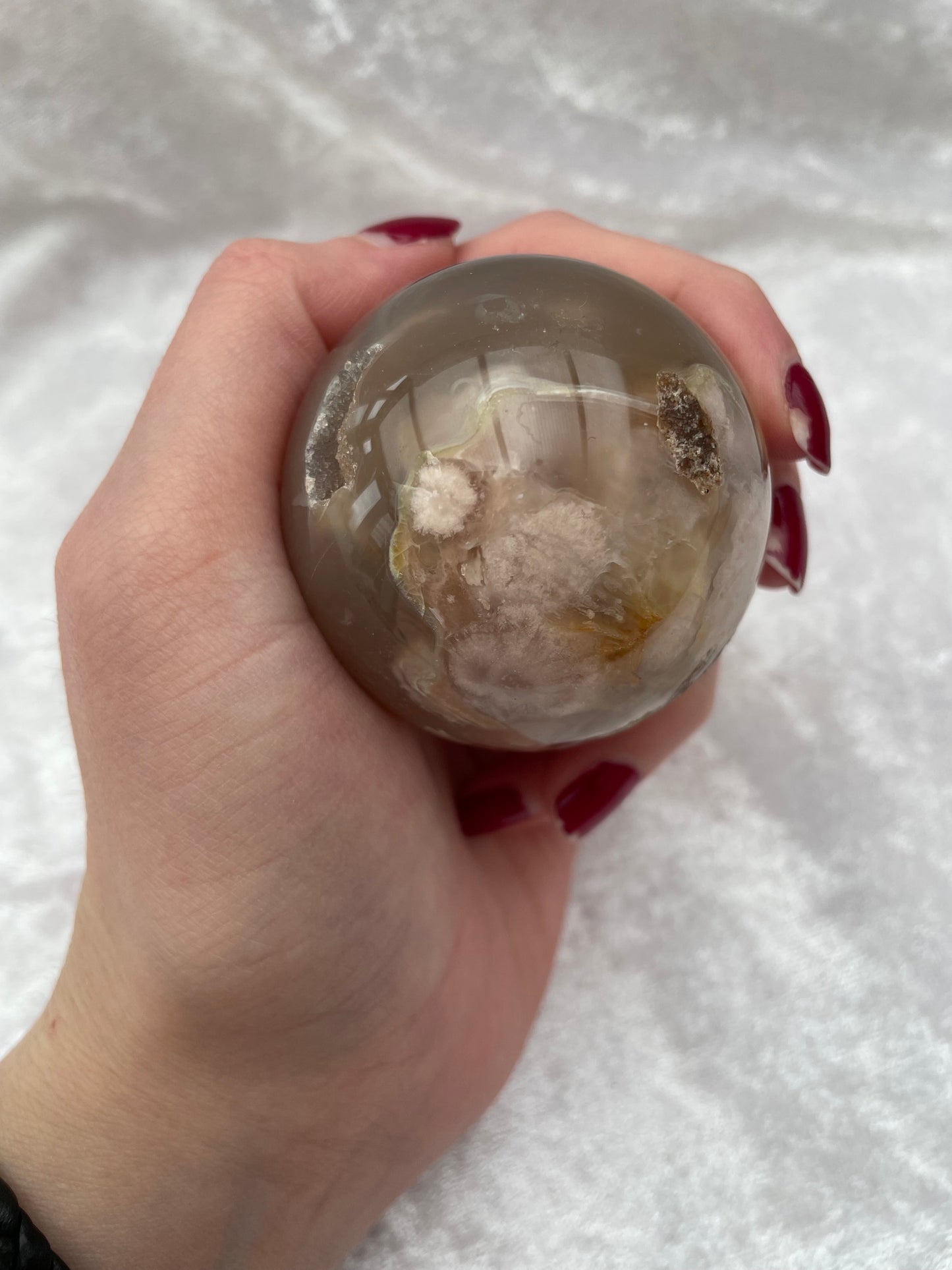 Blossom Agate Sphere