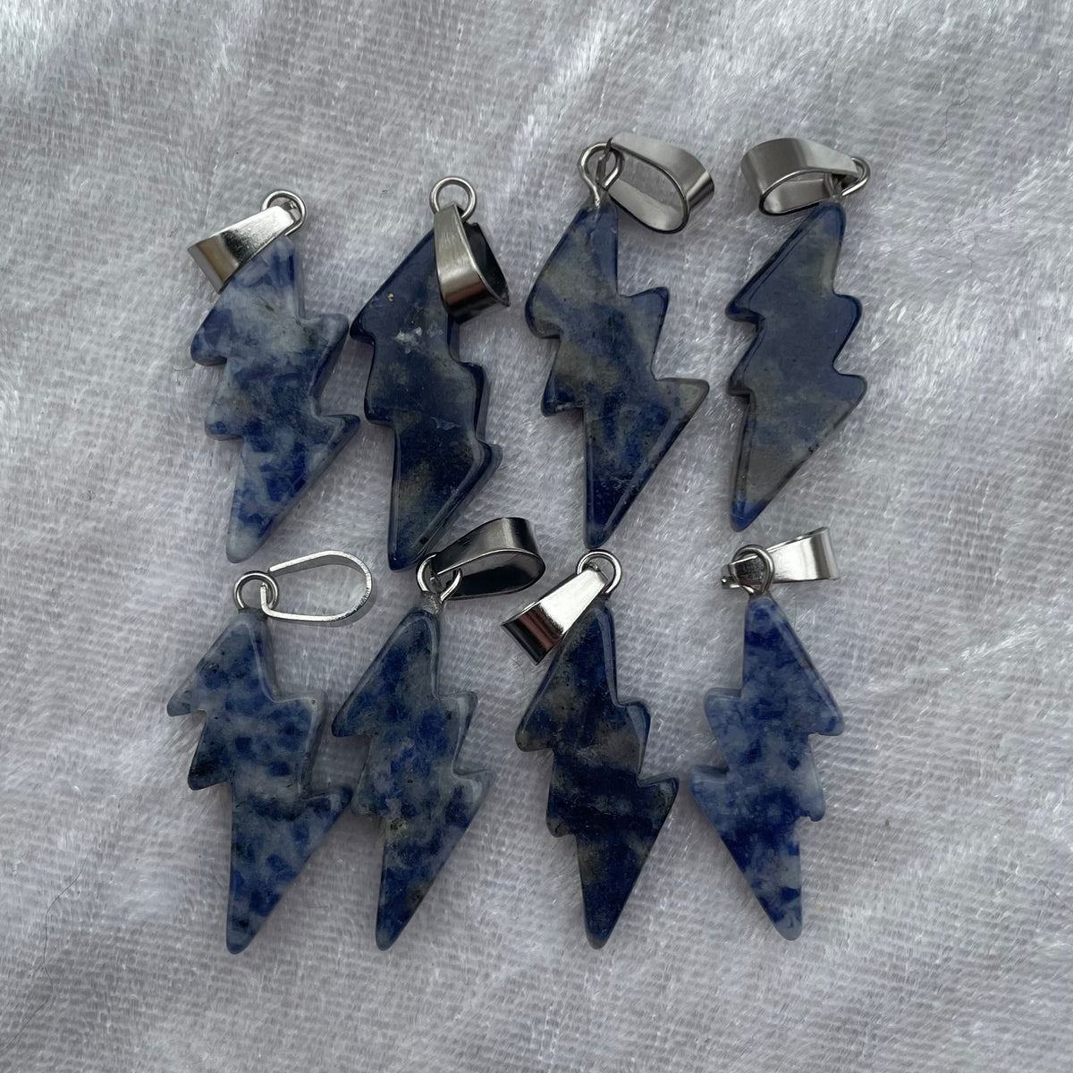 Sodalite Lightning Pendants