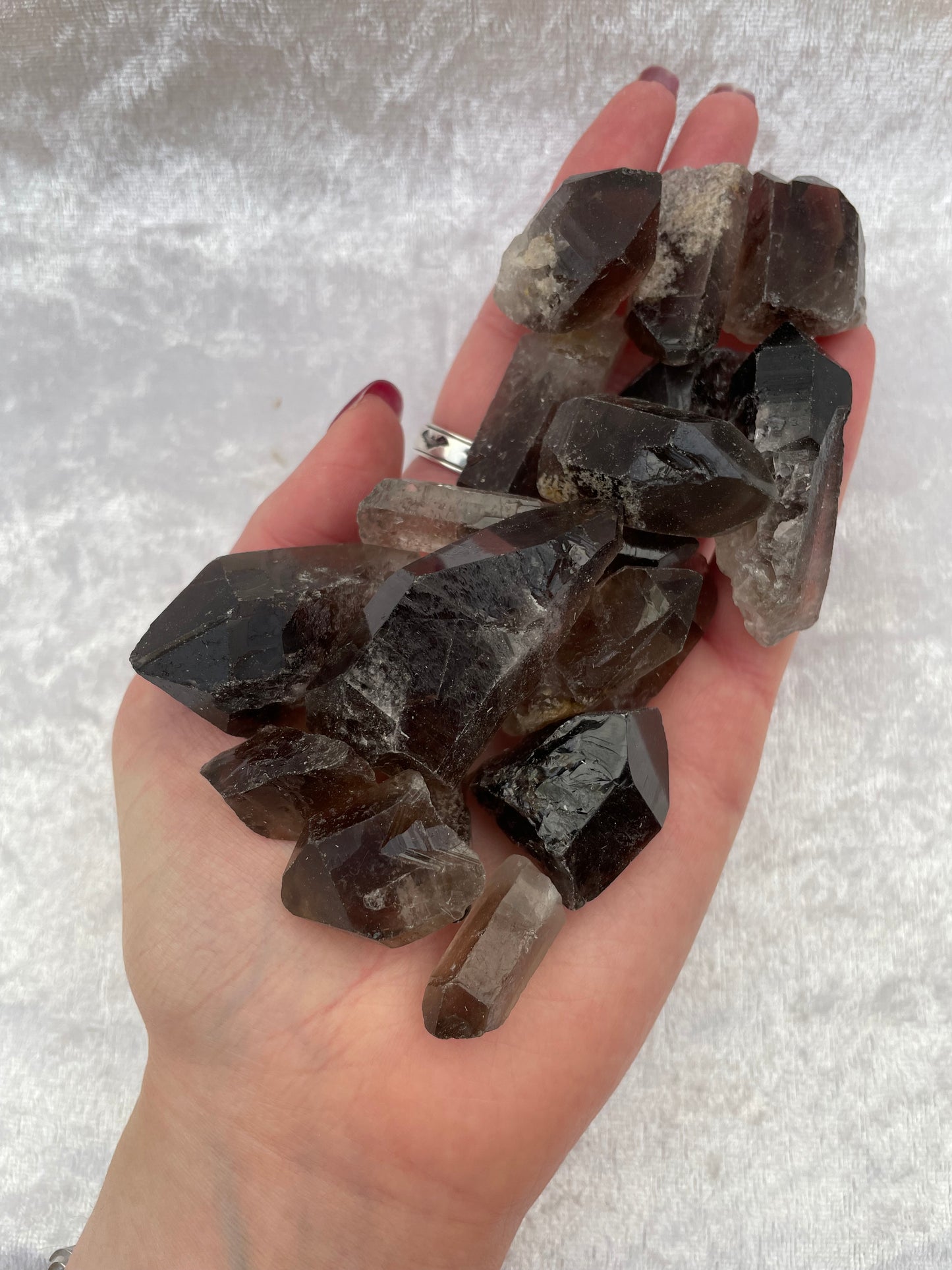 Rough Smoky Quartz Points