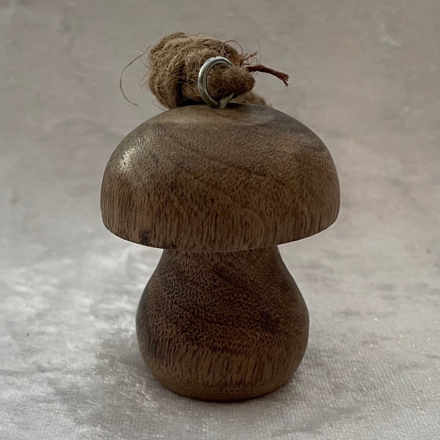 Hanging Wooden Mushroom Ornament