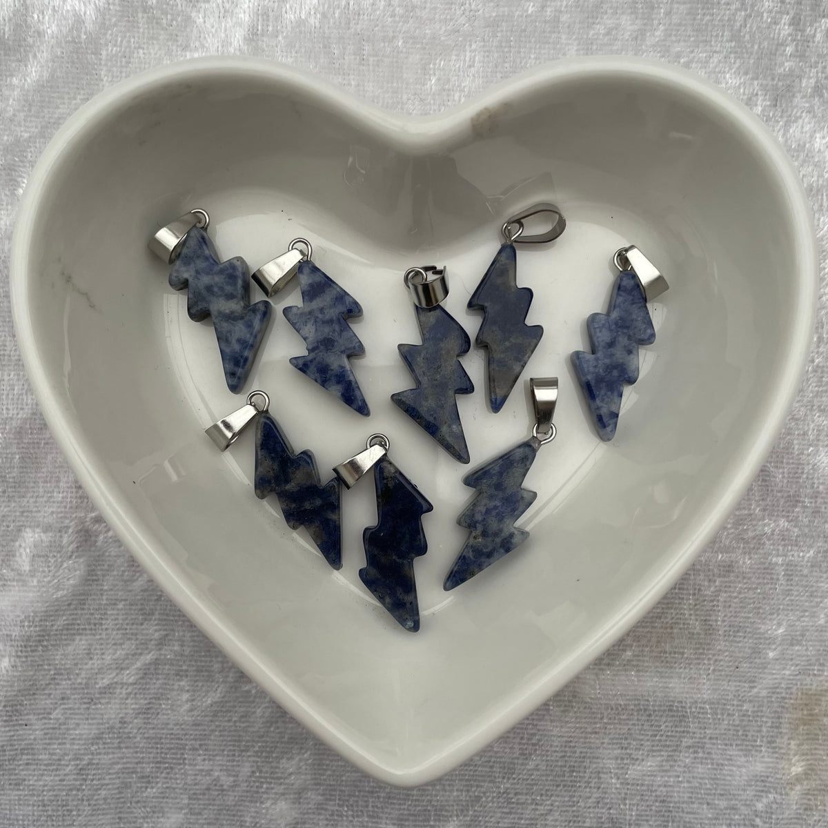 Sodalite Lightning Pendants