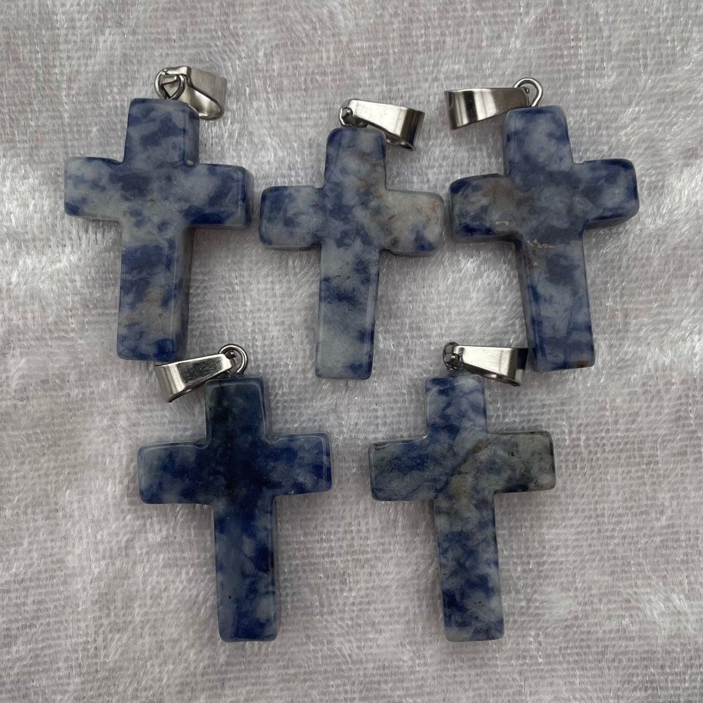 Sodalite Cross Pendants