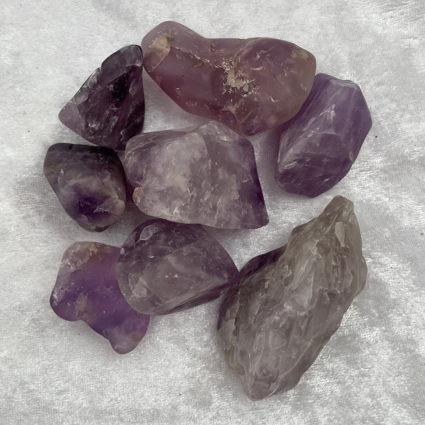 Half Tumbled Rough Amethyst