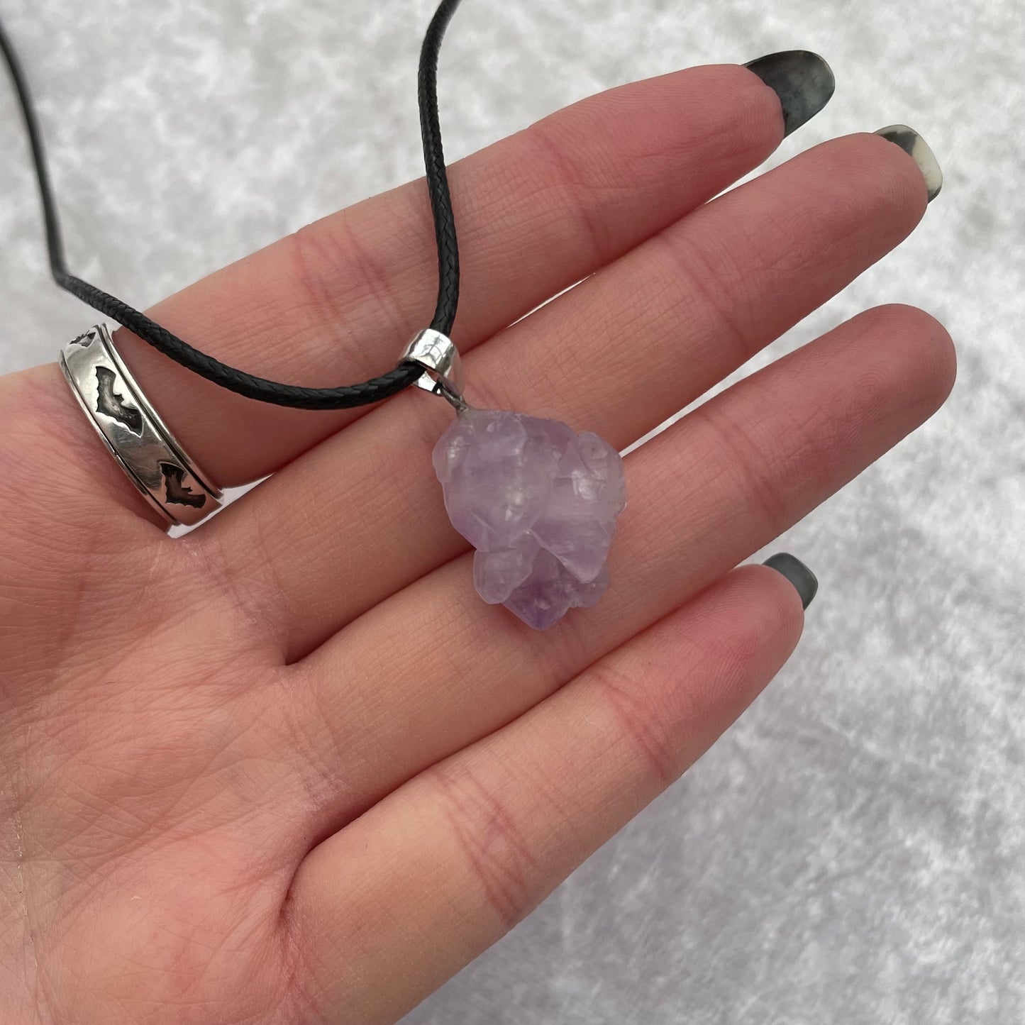 Rough Amethyst Necklace