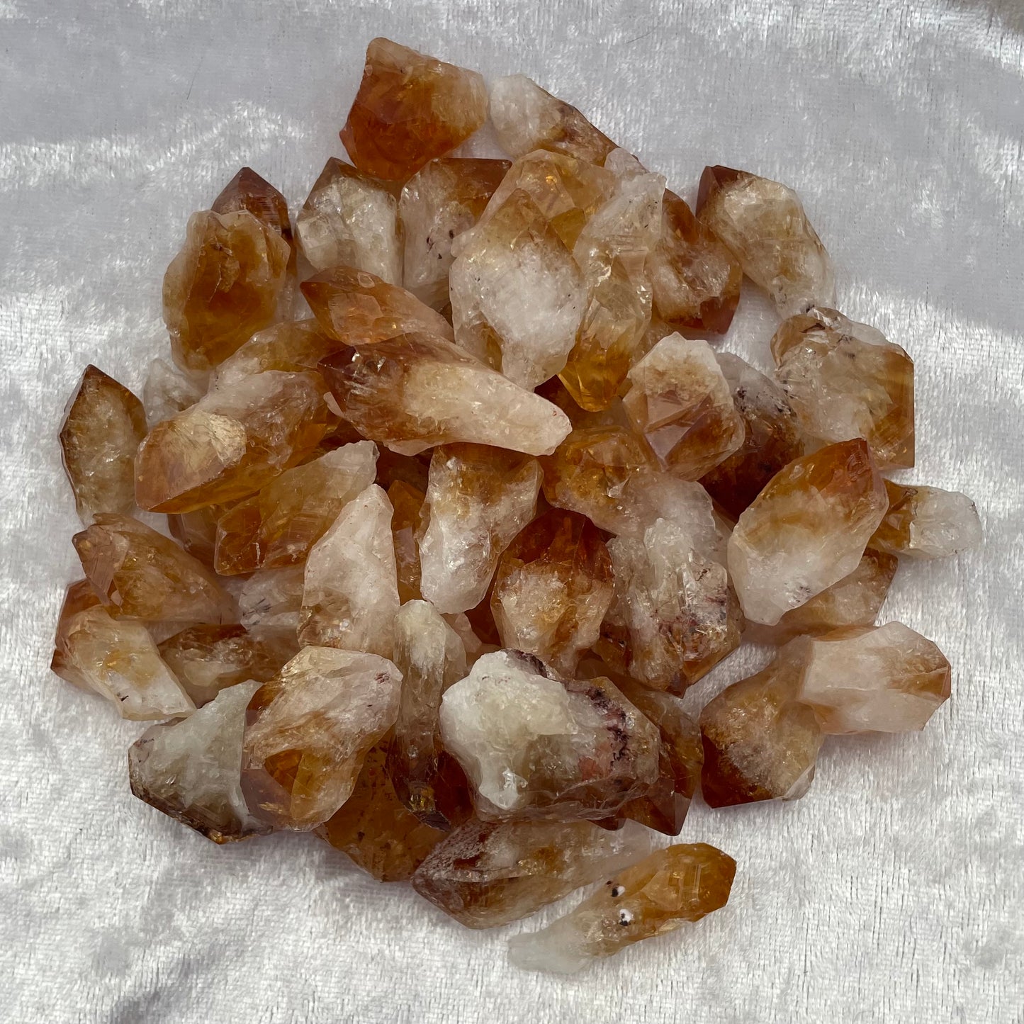 Rough Heat Treated Citrine Points