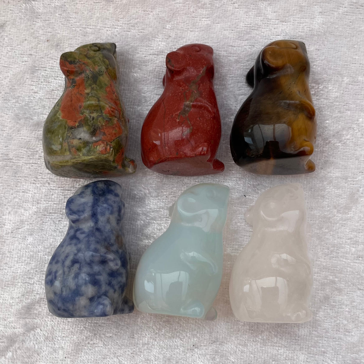 Crystal Rat Carvings