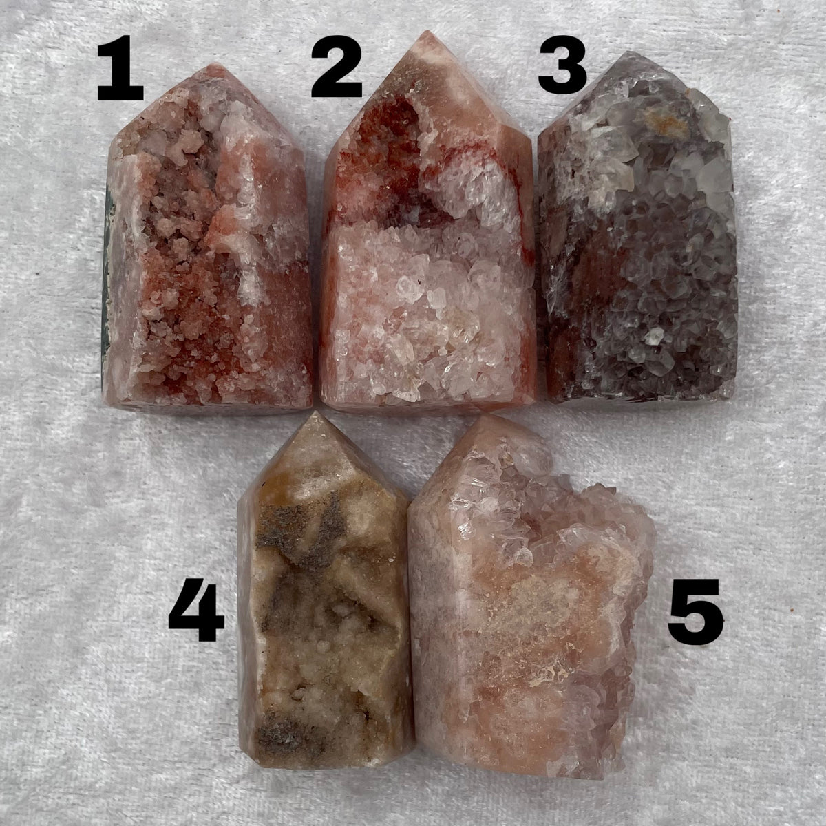 Mini Pink Amethyst Druzy Towers