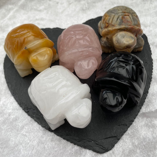 Crystal Tortoise Carvings