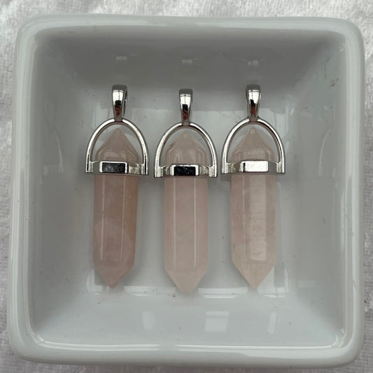 Rose Quartz DT Pendants