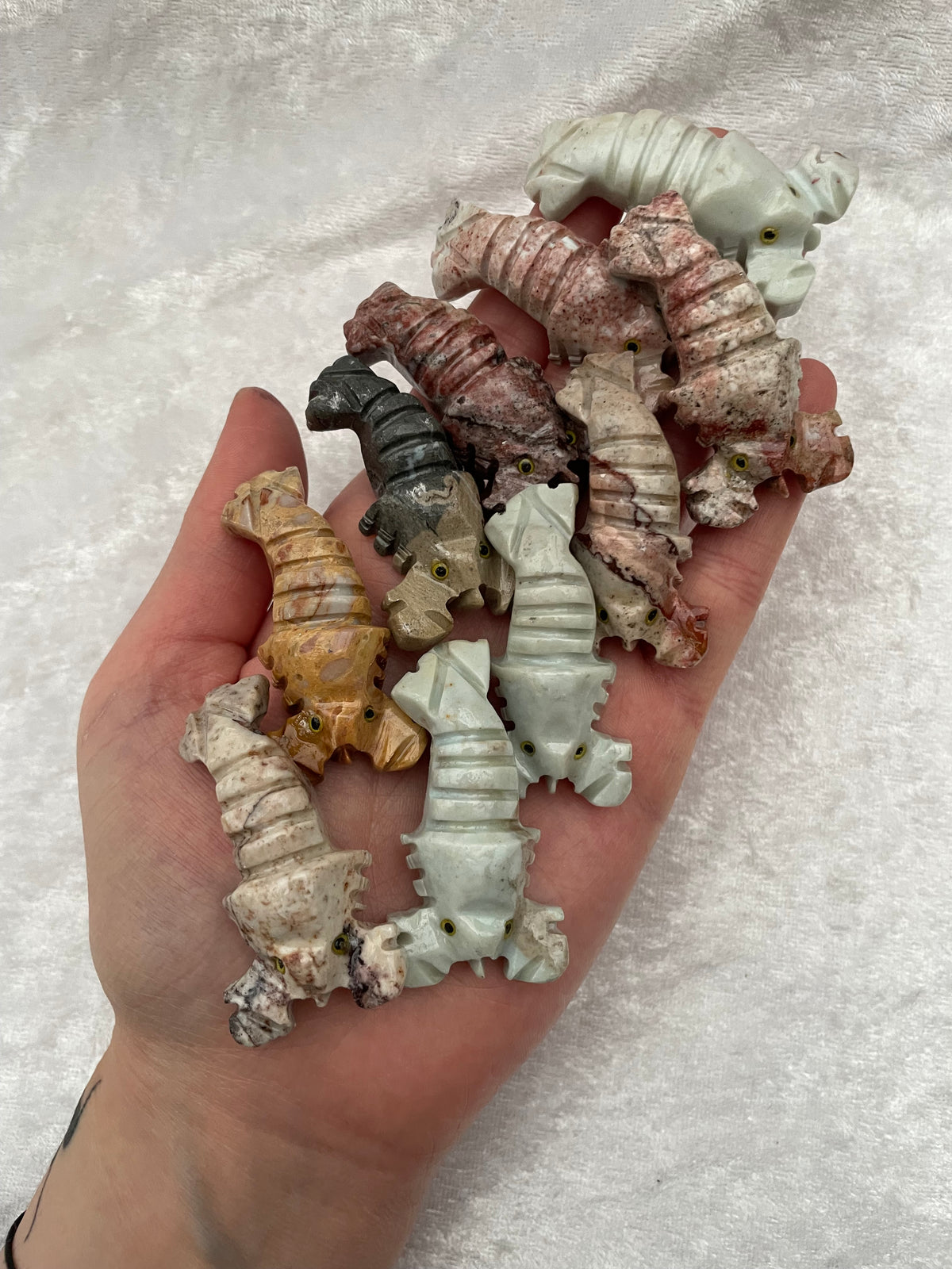 Soapstone Lobster Carvings