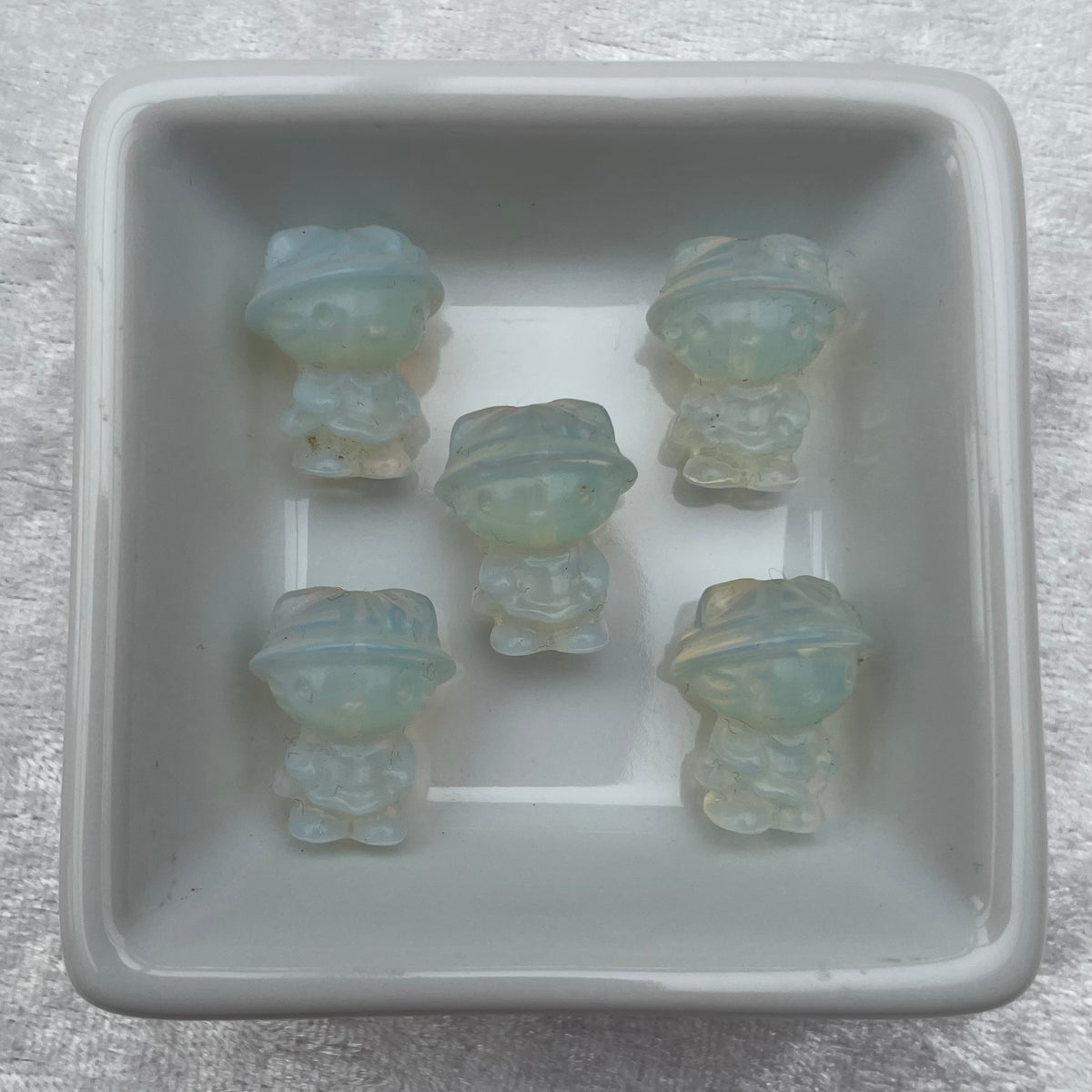 Mini Opalite Hello Kitty Carvings