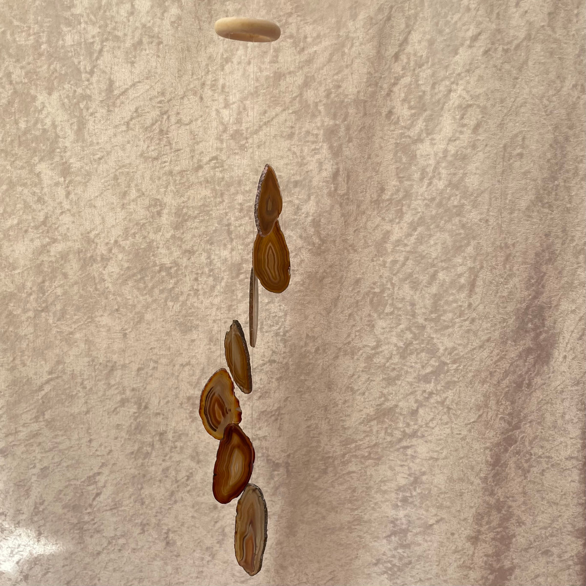Natural Agate Slice Wind Chimes