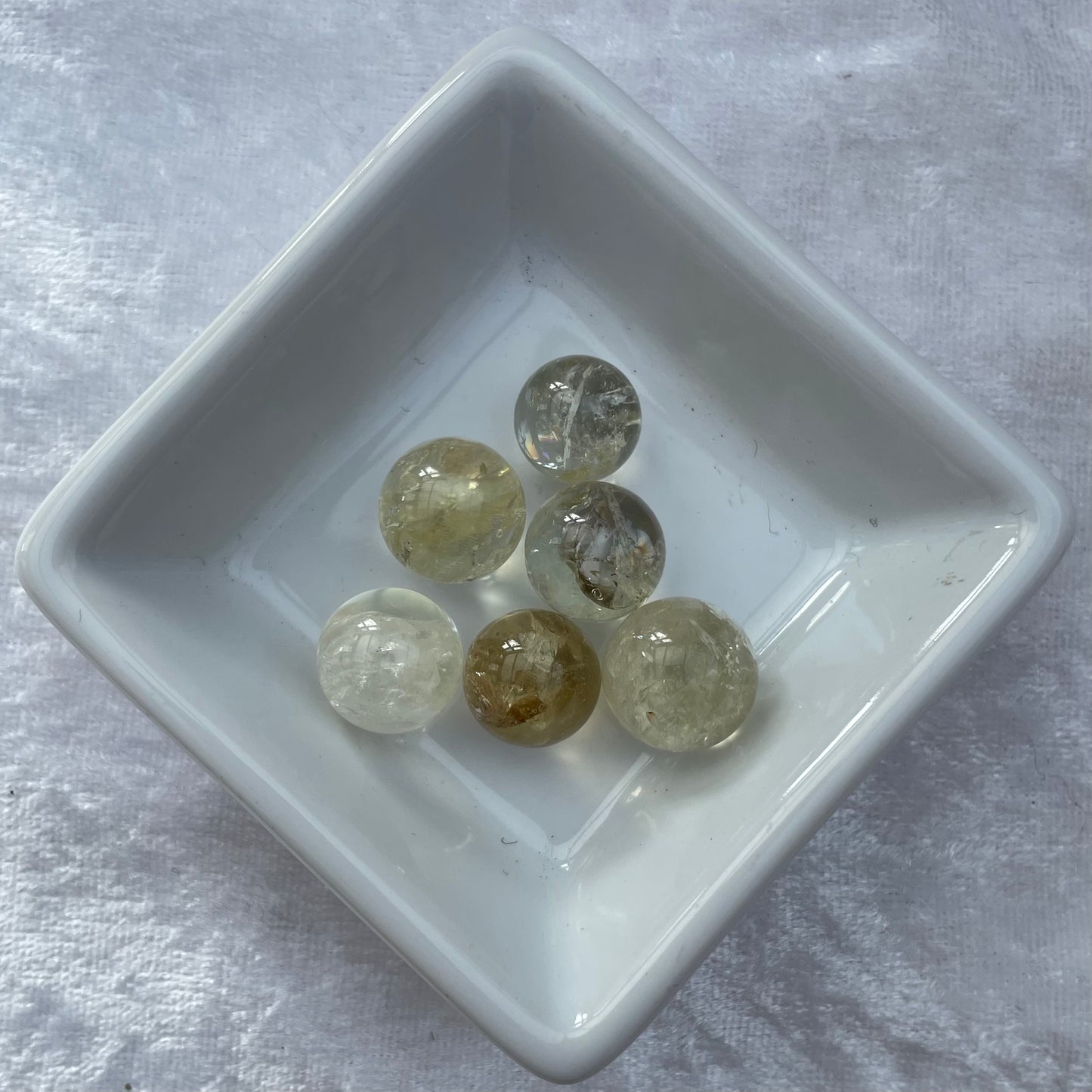 Mini Citrine Spheres