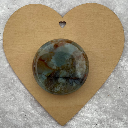 Moss Agate Round Palmstone