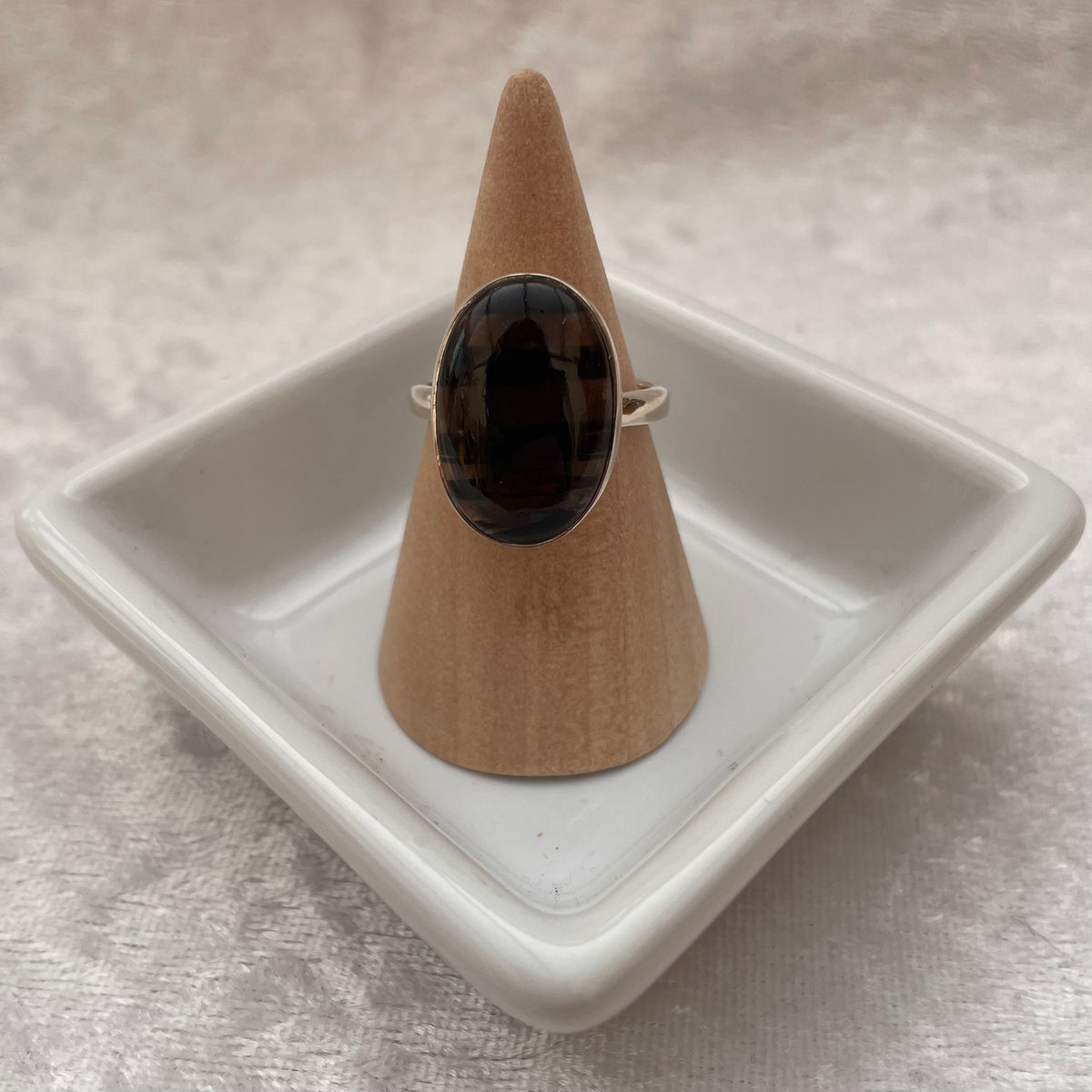 Midnight Lace Obsidian Ring