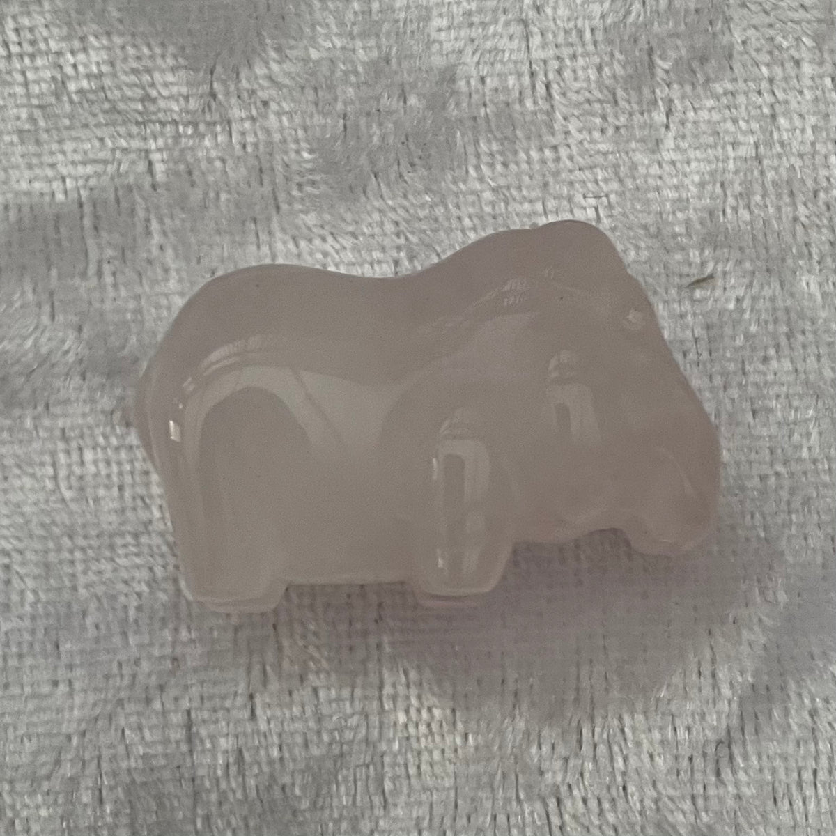 Mini Rose Quartz Hippo
