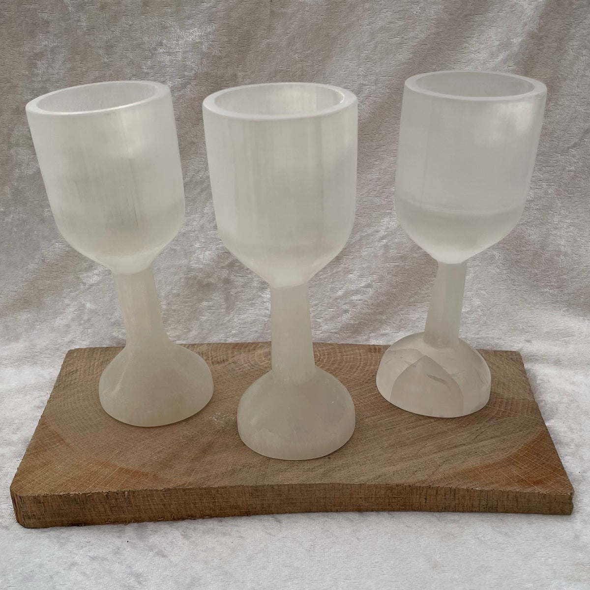 Selenite Goblet Cups