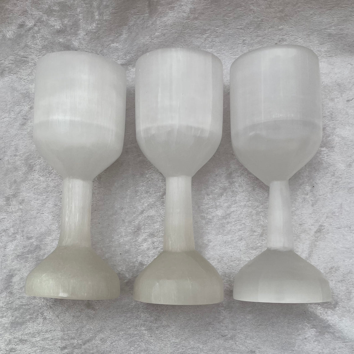 Selenite Goblet Cups
