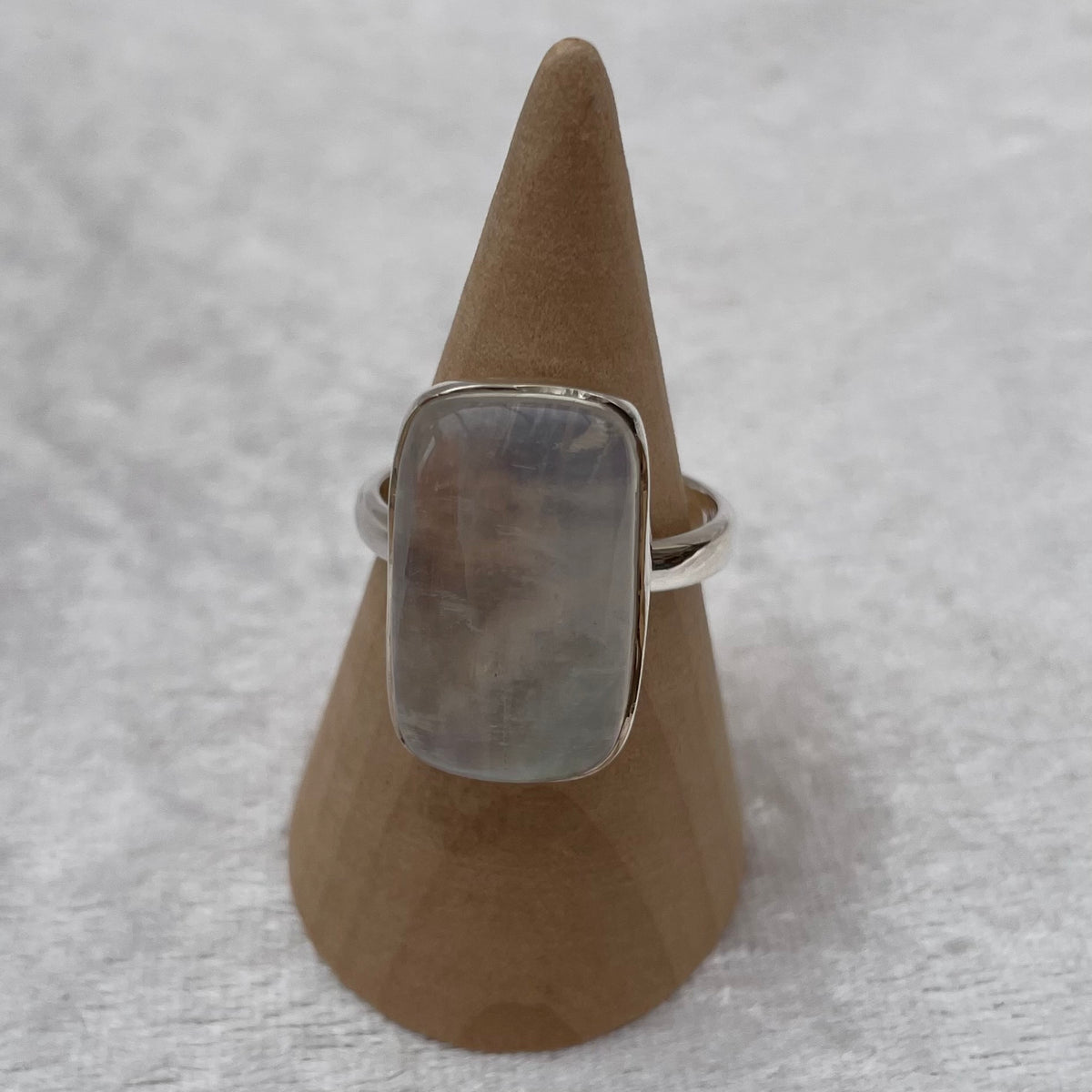 Rainbow Moonstone Ring
