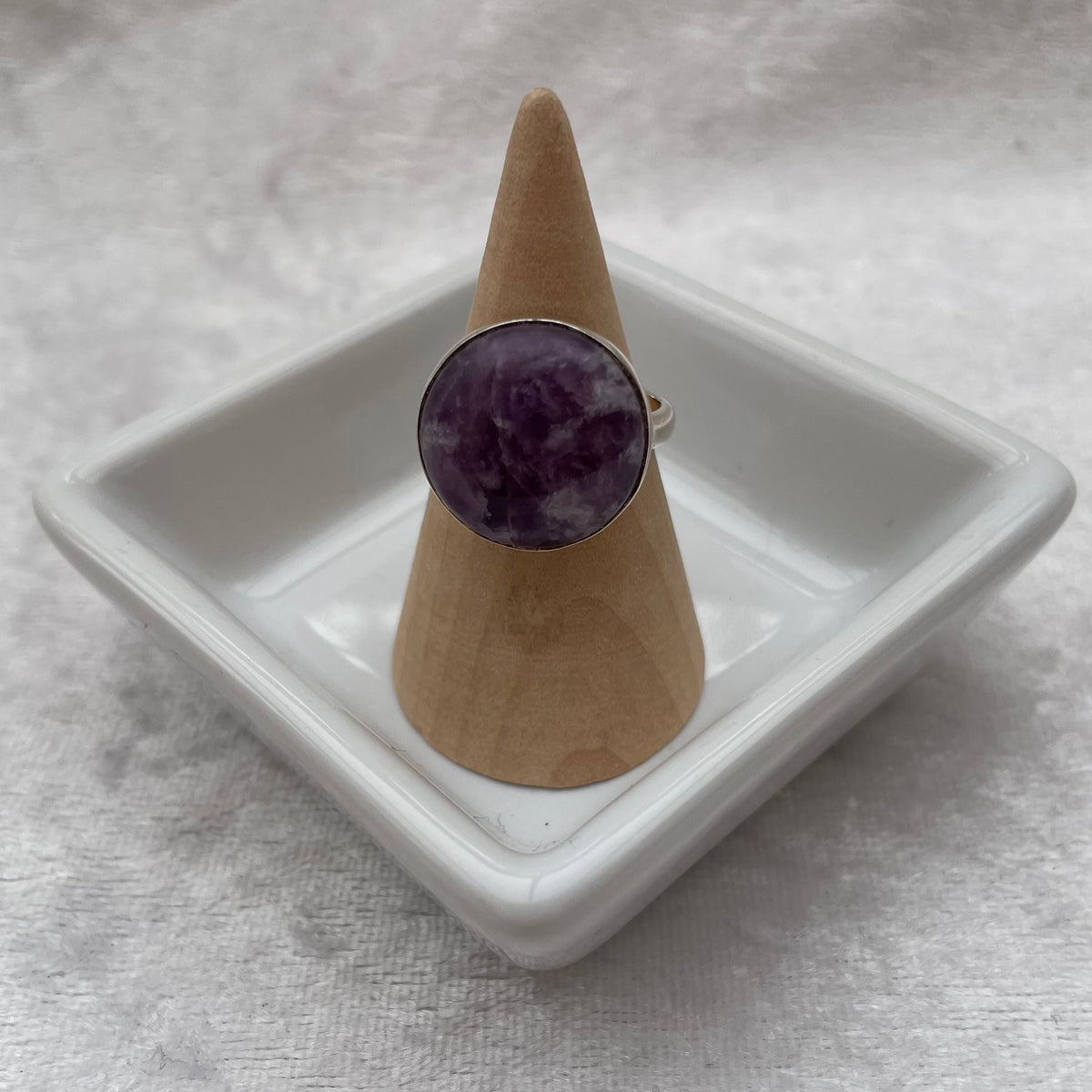 Lepidolite Ring