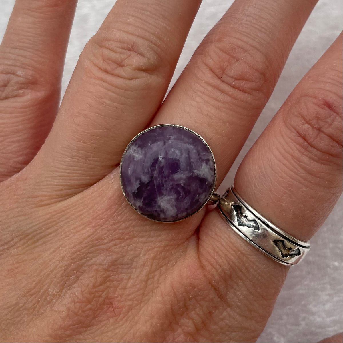 Lepidolite Ring