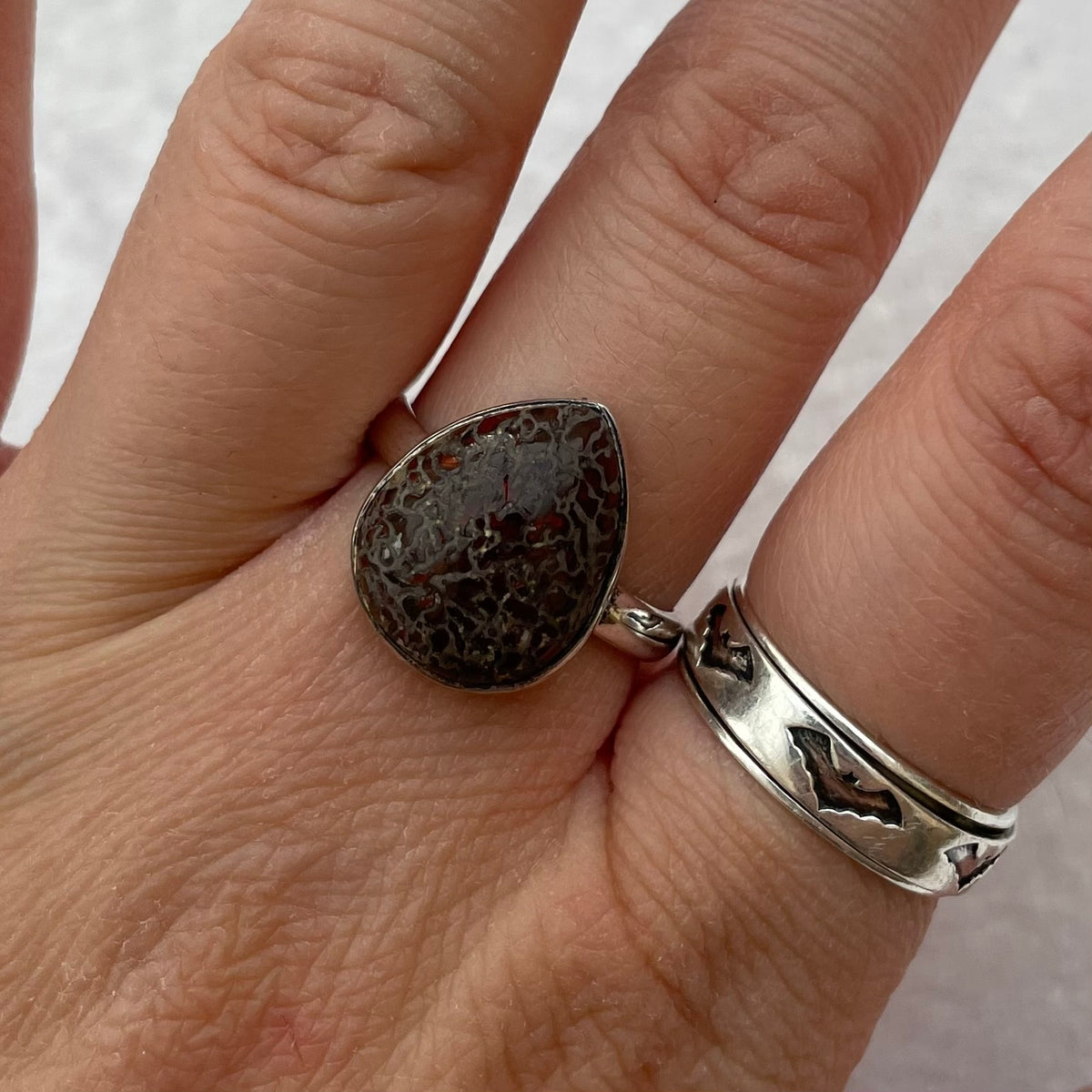 Fossil Dinosaur Bone Ring